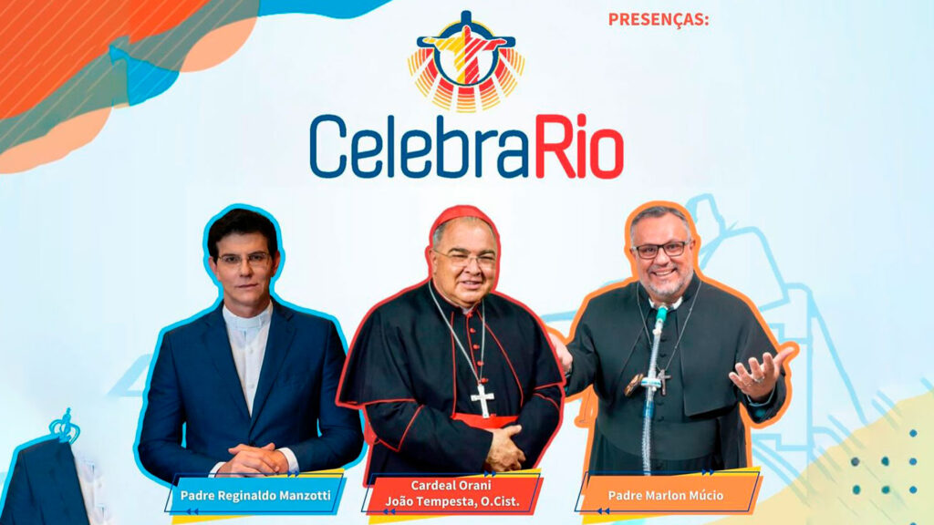 Celebra Rio 2024 tem o tema: Cantai e celebrai de todo o coração os louvores do Senhor.